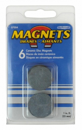 Magneetset rond 25x4mm 6PCS