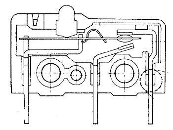 MICROSCHAKELAAR 5A, LANGE ROLHENDEL