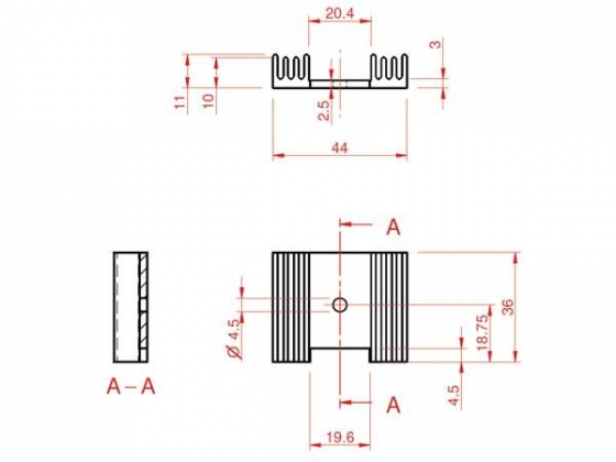 KOELELEMENT TO22/TO3P 10.9°C/W