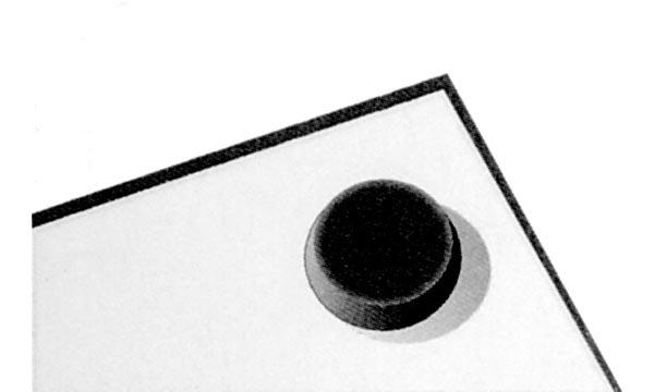 ROND RUBBEREN PLAKVOETJE Ø12.6 x 3.5mm (12 stuks)