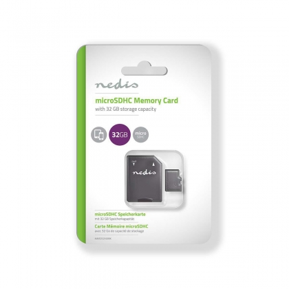 Geheugenkaart | microSDHC | 32 GB | Schrijfsnelheid: 90 MB/s | Leessnelheid: 45 MB/s | UHS-I | SD-adapter inbegrepen