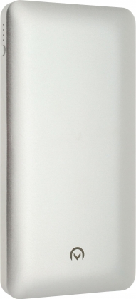 Draagbare Powerbank 10000 mAh USB / Micro-USB Zilver