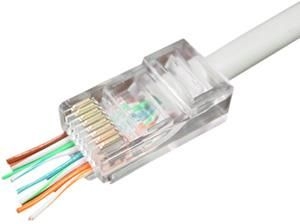 MODULAIRE PLUG RJ45 MET DOORSTEEKMONTAGE