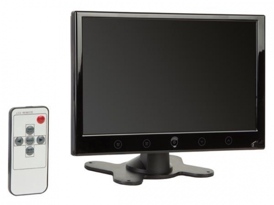 LCD-MONITOR - 9" - VGA/HDMI - AFSTANDSBEDIENING - INGEBOUWDE LUIDSPREKER