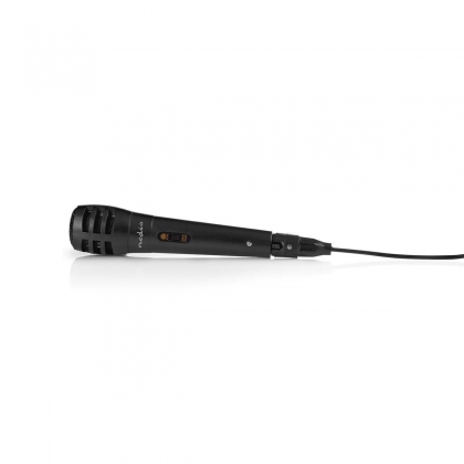 Bedrade Microfoon | Cardioïde | Afneembare Kabel | 5.00 m | 80 Hz - 12 kHz | 600 Ohm | -75 dB | Aan/uit knop | Inclusief reiskoffer | ABS / Aluminium | Zwart