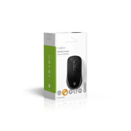 Muis | Draadloos | 800 / 1200 / 1600 dpi | Instelbare DPI | Aantal knoppen: 4 | Tweehandig
