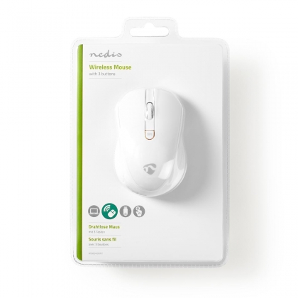 Muis | Draadloos | 800 / 1200 / 1600 dpi | Instelbare DPI | Aantal knoppen: 3 | Tweehandig
