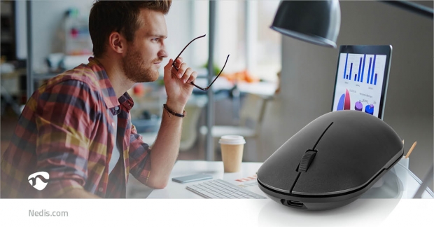 Muis | Draadloos | Stille muis | 1200 dpi | Aantal knoppen: 3 | Tweehandig