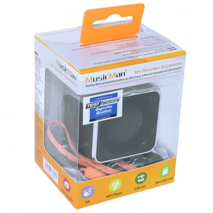 MP3-speler Mini MusicMan zwart