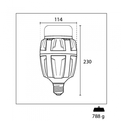 LED Lamp E40 MAXIMA 150 W 16490 lm 6500 K