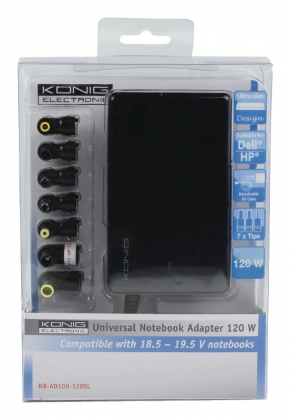 Notebookadapter 19 VDC 120 W