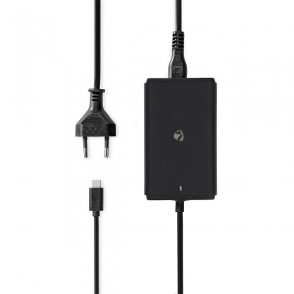 Notebook-Adapter | GaN | 45 W | 5 / 9 / 12 / 15 / 20 V DC | 2.25 / 2.33 / 2.92 / 3.0 A | Gebruikt voor: Notebook / Smartphone / Tablet | Euro / Type-C (CEE 7/16)