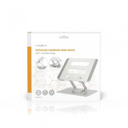 Notebookstandaard | 17 " | Zonder Verlichting | Opvouwbaar | 360 graden draaibaar