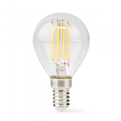 Nedis filament LED kogellamp 470 lumen 4.5W E14 230V 2700K helder dimbaar