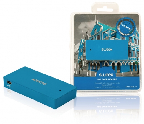 Kaartlezer Multi Card USB 2.0 Blauw