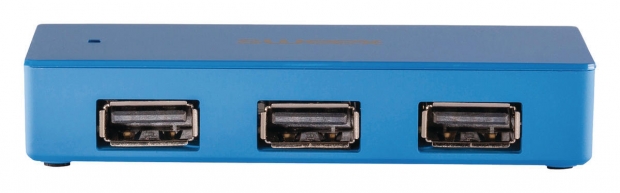 4 Poorten Hub USB 2.0 Blauw