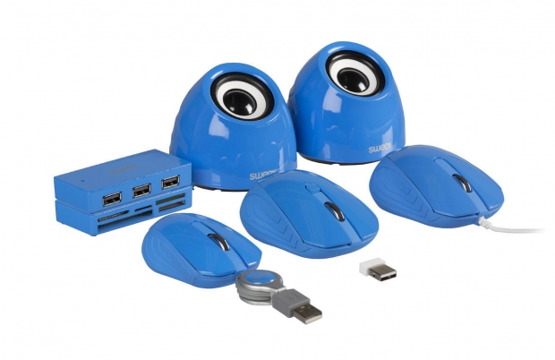 4 Poorten Hub USB 2.0 Blauw