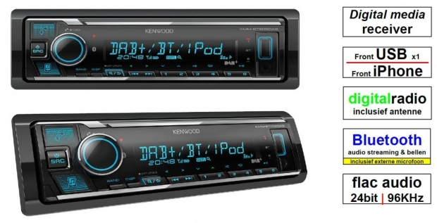 KENWOOD AUTORADIO DAB+ / USB / BLUETOOTH