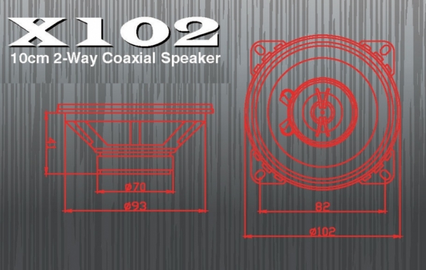 EXCALIBUR speakerset 10 cm 2-weg