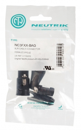 Connector XLR Female Metaal Zwart