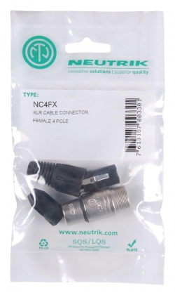 Neutrik 4-polige XLR Connector Female Metaal