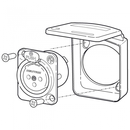 Sealing Flap IP 42 Zwart