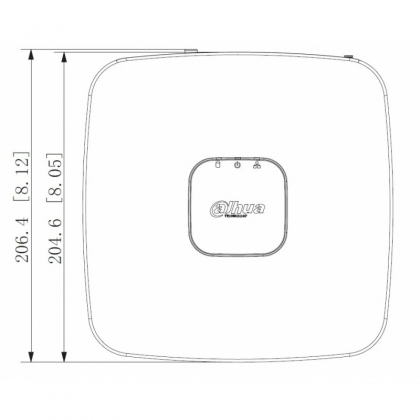 Dahua 12MP 8 kanaals NVR recorder - WizSense - no PoE - NVR2108-IQ