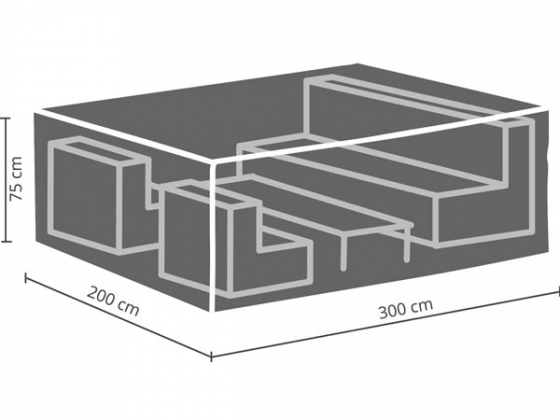 Buitenhoes voor loungeset - 300x200x75cm