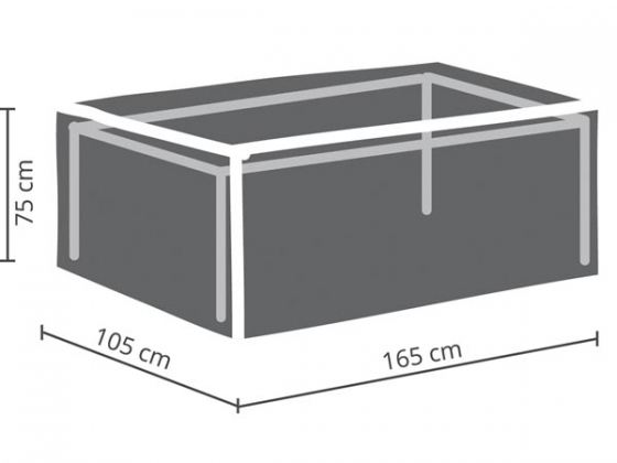 Buitenhoes voor tafel tot 160 cm