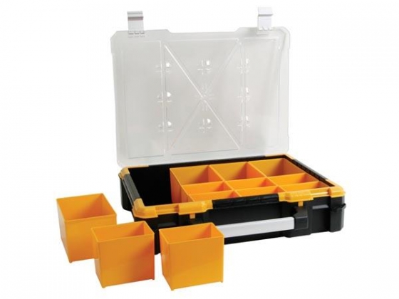 Plastic Opbergkoffer met Verwijderbare Bakjes - 490 x 420 x 115 mm - 23 L