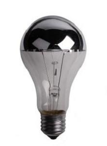 RC Kopspiegellamp 60W E27 230V zilver