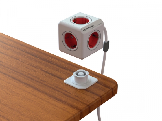 Stekkerdoos 5-Wegs 1.50 m Wit/Rood - Protective Contact