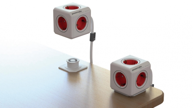 Stekkerdoos 5-Wegs 1.50 m Wit/Rood - Protective Contact
