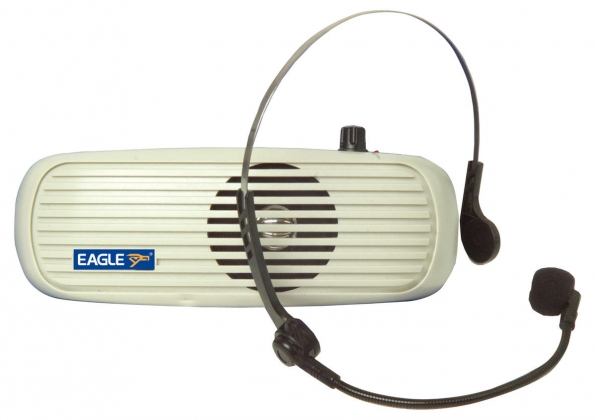 Draagbare 5 W presentatie versterker met headset