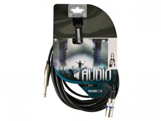 XLR-KABEL - XLR MANNELIJK naar JACK 6.35 mm - MONO - 3 m