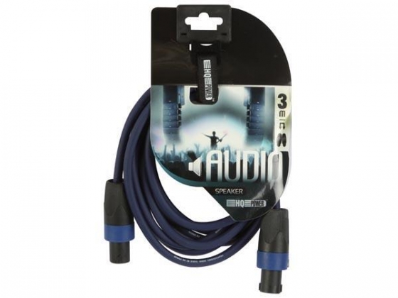 LUIDSPREKERCONNECTOR 2x2.5mm² 2P MANNELIJK NAAR 2P MANNELIJK BLAUW (3m)