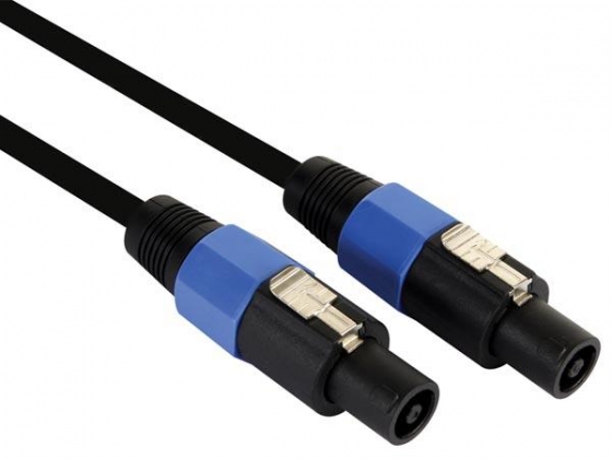 PROFESSIONELE LUIDSPREKERKABEL, 2x2.5mm², 2P LUIDSPREKERCONNECTOR MANNELIJK NAAR 2P MANNELIJK - BLAUW (10m)