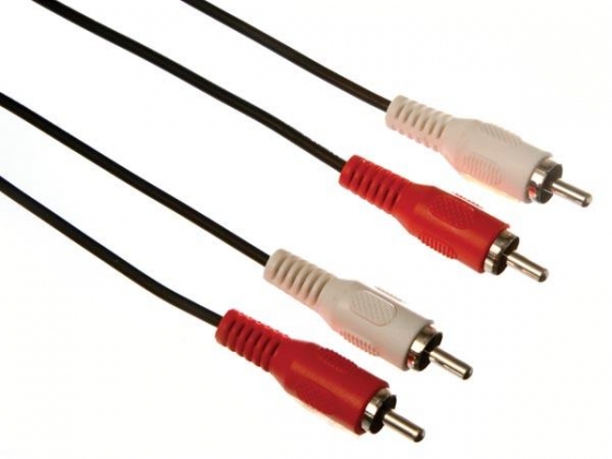 2 x RCA AUDIOPLUG NAAR 2 x RCA AUDIOPLUG / BASIS / 1.50 m / VERGULD