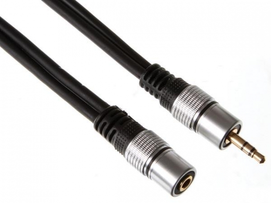 STEREOPLUG 3.5MM NAAR STEREOJACK 3.5MM / PROFESSIONEEL / 5.0m