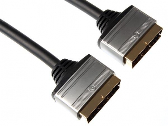 SCART PLUG (21 PIN) NAAR SCART PLUG (21 PIN)/STANDAARD/5.0m