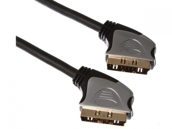 SCART PLUG (21 PIN) NAAR SCART PLUG (21 PIN)/PROFESSIONEEL / 5.0m