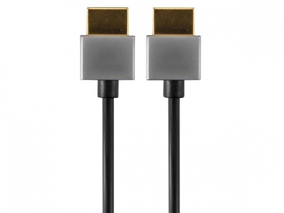 ULTRADUNNE HDMI 2.0 KABEL MANNELIJK/MANNELIJK - 32 AWG - Ø 3.8 mm - LENGTE 2 m