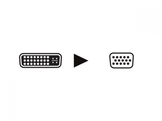 DVI-I PLUG NAAR VGA/SVGA JACK / PROFESSIONEEL