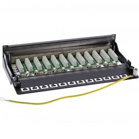 Patch Panel Cat.6 12 Port desk / wall mountable