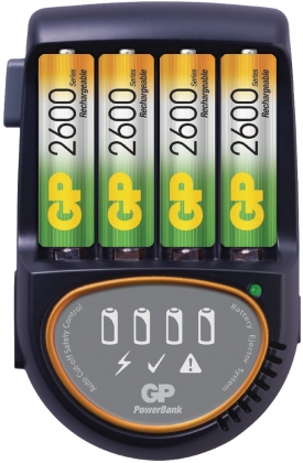 AA/AAA NiMH Batterij Lader 4x AA/HR6 2600 mAh