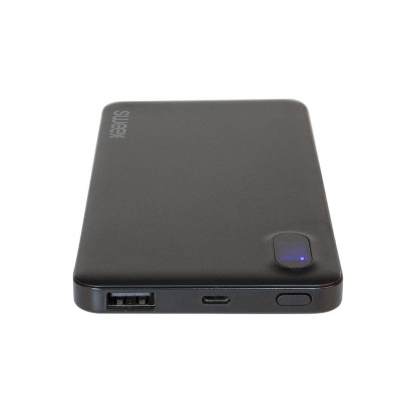 Draagbare Powerbank Lithium-Polymeer 8000 mAh USB Zwart