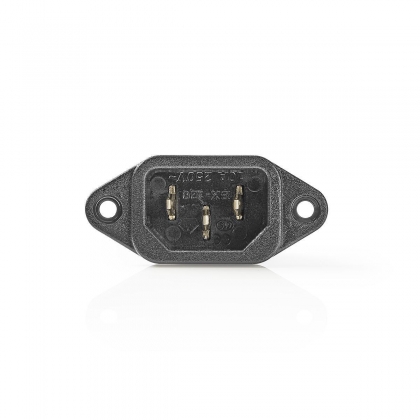 Voedingsstekker | IEC-320-C14 mannelijk | Zwart