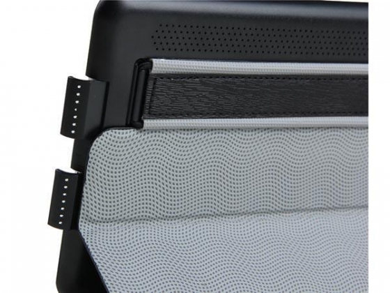 BESCHERMHOES MET INTELLIGENTE COVER EN ELASTISCHE BAND VOOR APPLE iPAD MINI - ZWART KUNSTLEER