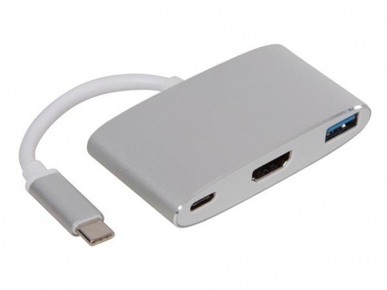 USB 3.1 TYPE C naar HDMI + USB 3.0 + POWER DELIVERY