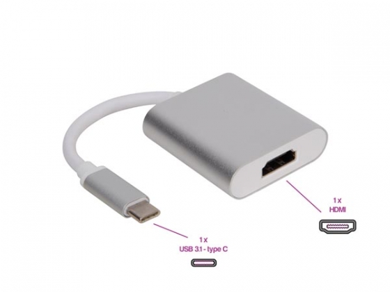 USB 3.1 TYPE C naar VROUWELIJKE HDMI